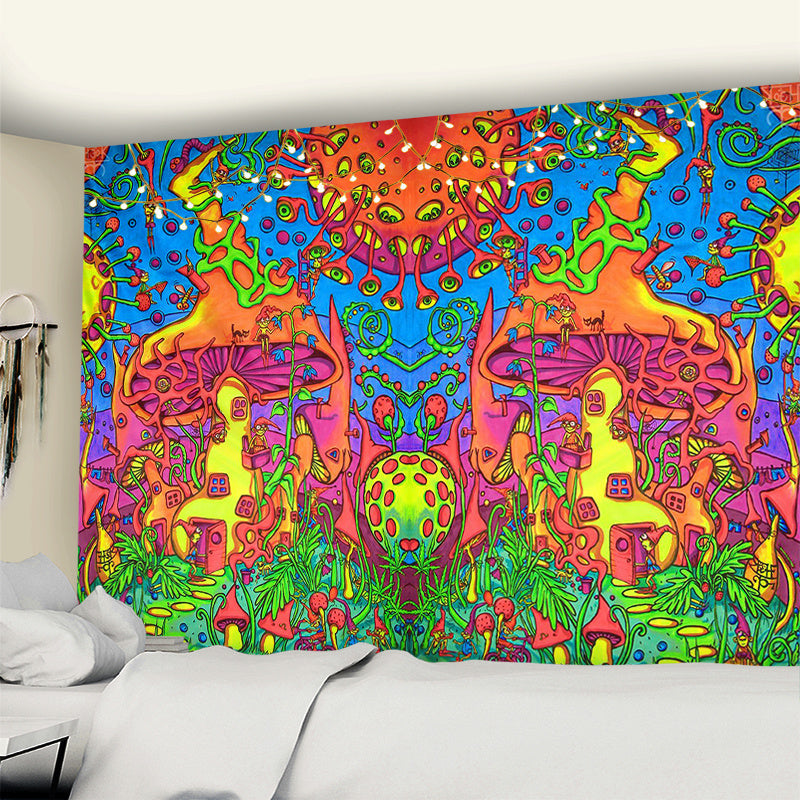 Dream Mushroom Psychedelic Rug Boho Home Decor | Stylish & Versatile