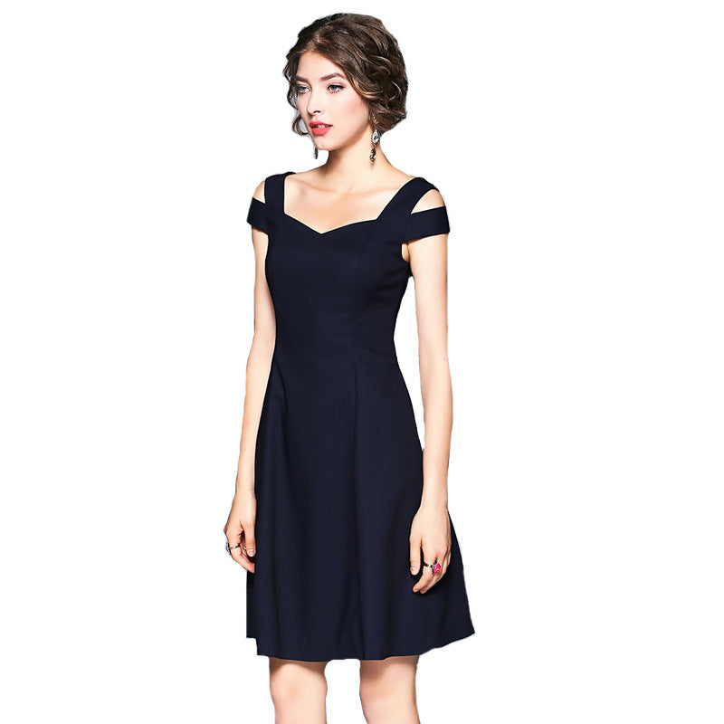 WOMENS DRESS A-Line V-Neck High Waist | Red & Black Options