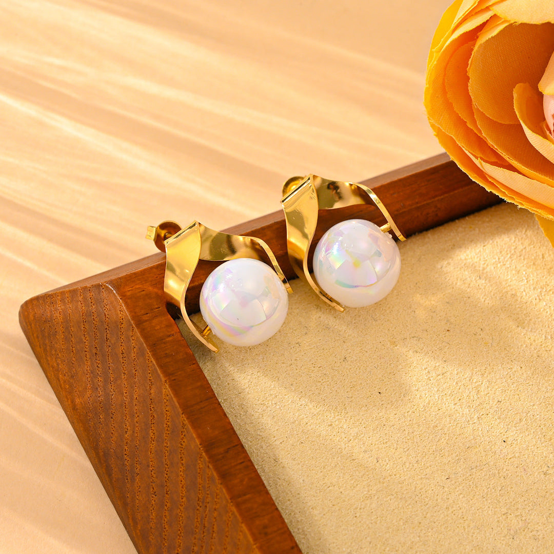 Fashion Lady Pearl Earings Set - Elegant and Stylish Jewelry