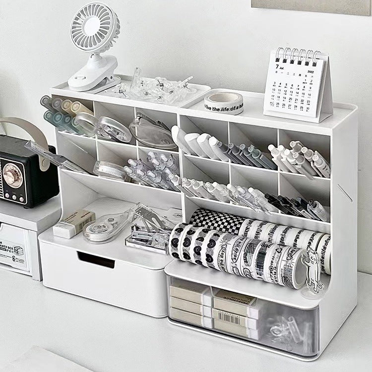 Cosmetics Storage Box Desktop Finishing Box with Drawers