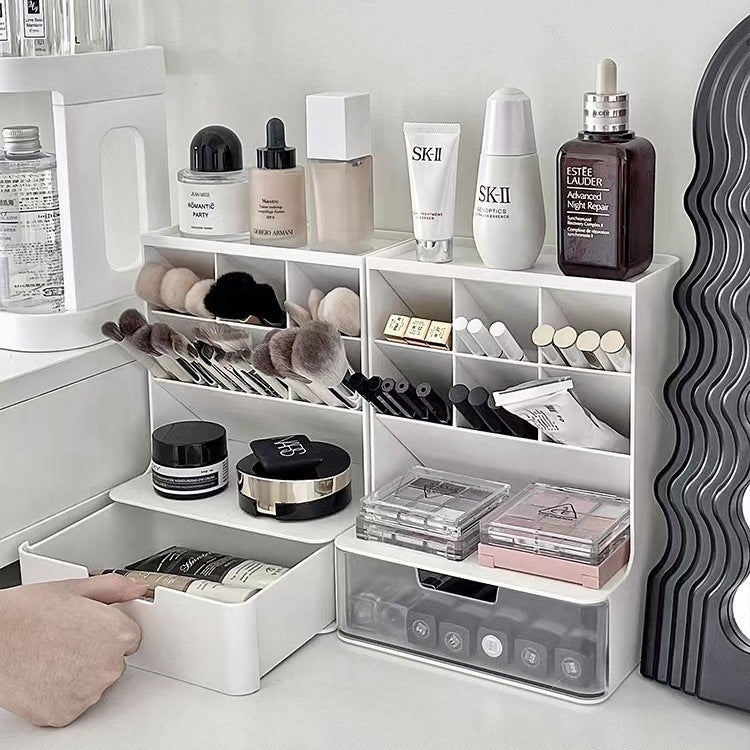 Cosmetics Storage Box Desktop Finishing Box with Drawers