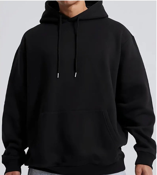 Solid Color Hooded Jumper for Men - Stylish & Comfortable