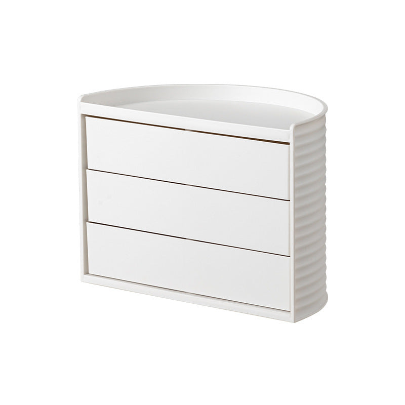 Cosmetics Rotating Storage Box - Stylish Plastic Organizer