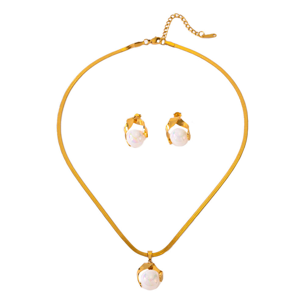 Fashion Lady Pearl Earings Set - Elegant and Stylish Jewelry