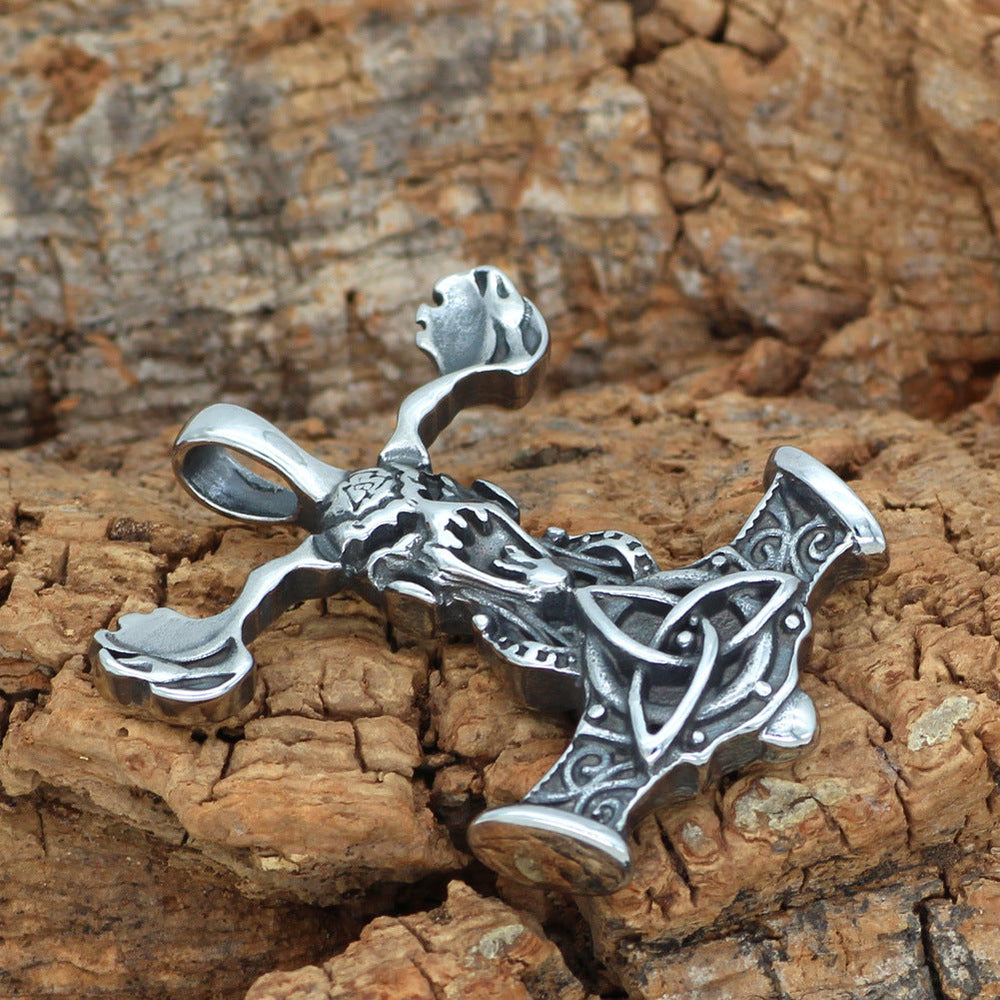 stainless steel pendant necklace