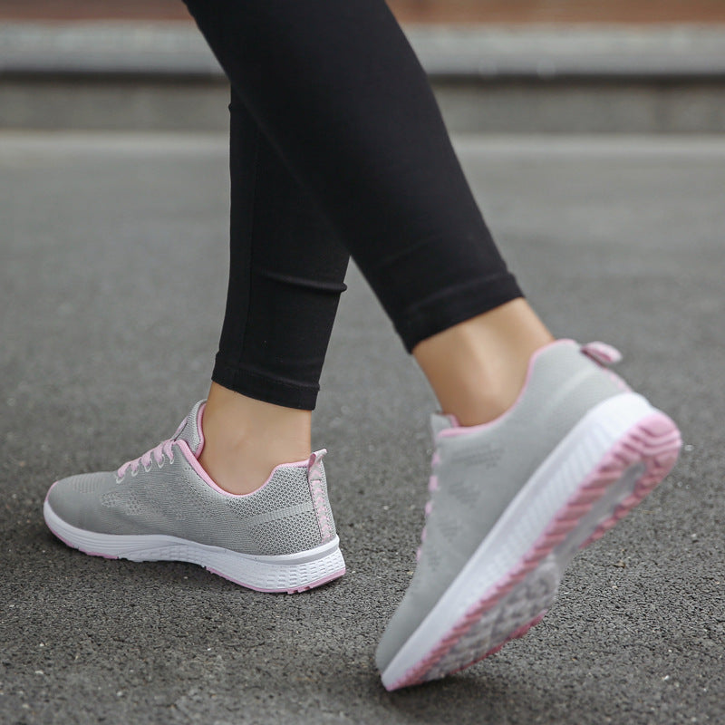 Women Shoes Sports Sneakers - Comfortable Mesh Upper