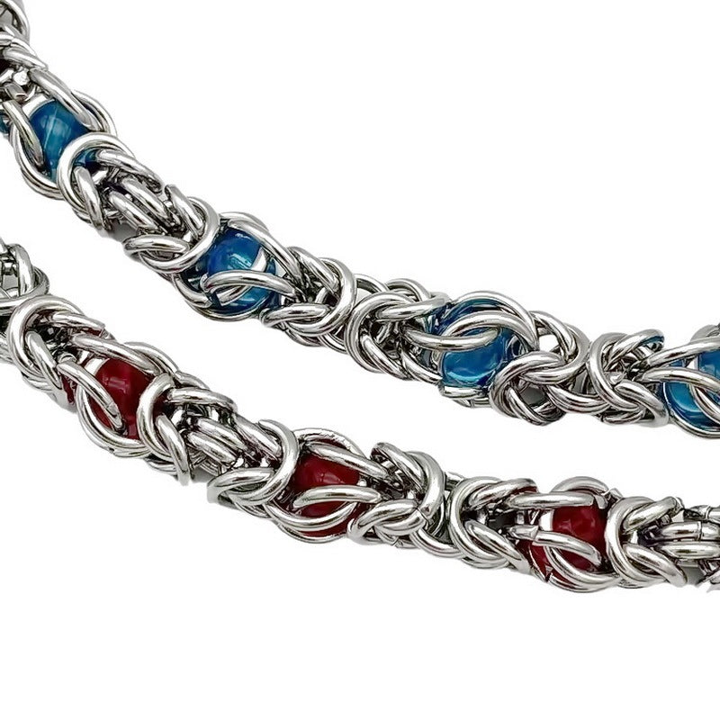 sapphire splice necklace