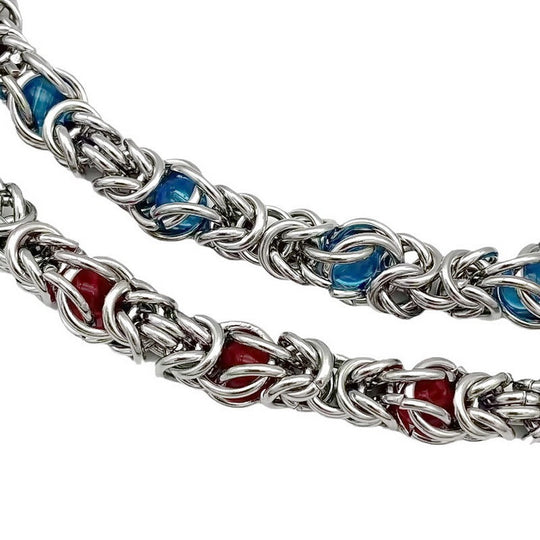 sapphire splice necklace